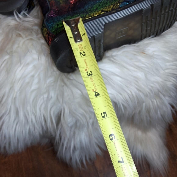 Dr. Martens iridescent croc pascal 1460 lace/ zip combat boots 3 - Picture 9 of 11